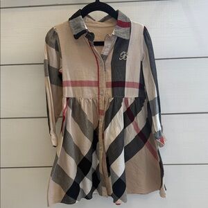 Plaid Button-Up Dress